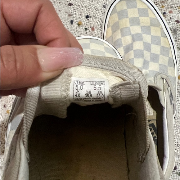 Vans checker slip on sneakers size 5(men) 6.5(women) - Picture 7 of 8